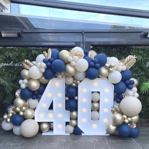 40 LED Numbers & Balloons