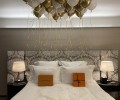 Hotel room decoration at Bvlgari Hotel, London