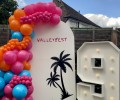 corporate event decor balloons led numbers