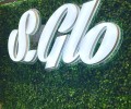 Commercial Sign With Nature Wall
