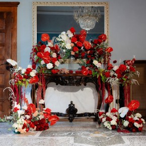 Wedding flowers, Lake Como, Italy