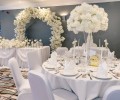 Wedding flowers at London Croydon Aerodrome Hotel.